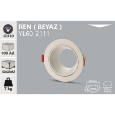 REN DEKORATİF YUVARLAK BEYAZ KASA